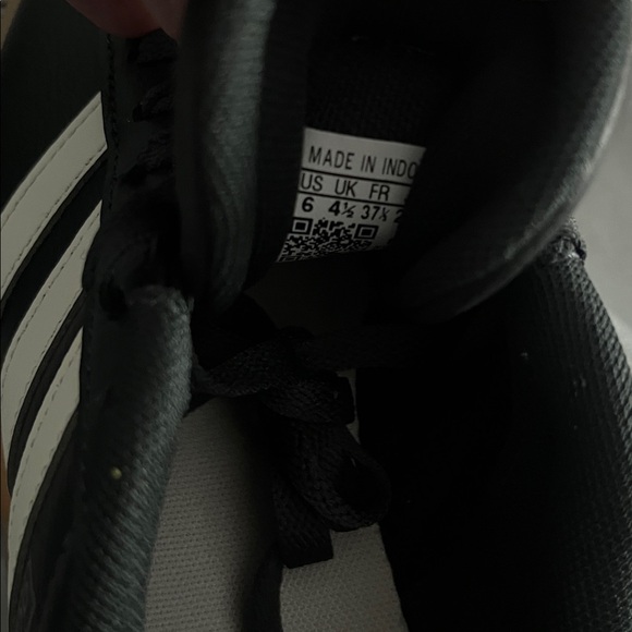 Adidas Black and White Skate Sneakers with Gum Sole - Picture 8 of 8